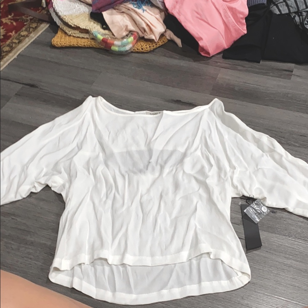 sam and levi sheer blouse